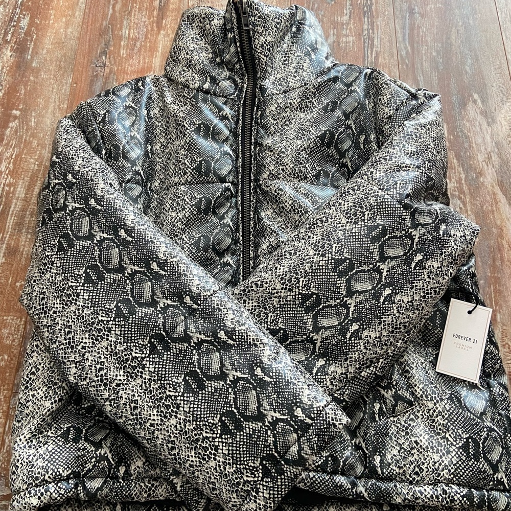 Forever 21 Snakeskin design jacket. NWT size small
